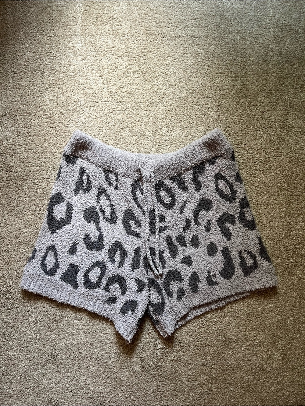 Altar'd State Leopard Plush LoungeShorts